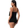 image:imageSUUKSESS Women Tummy Control Tankini Swimsuit Ruffle High Waisted Bathing Suit186 Black