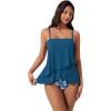 image:imageSUUKSESS Women Tummy Control Tankini Swimsuit Ruffle High Waisted Bathing Suit186 Blue Floral
