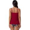 image:imageSUUKSESS Women Tummy Control Tankini Swimsuit Ruffle High Waisted Bathing Suit186 Red Floral