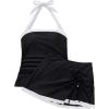 image:imageSUUKSESS Women Tummy Control Tankini Swimsuits with Skirt Backless Bathing SuitBlack
