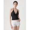 image:imageSUUKSESS Women Double Lined Halter Tank Top Summer Padded Going Out Tops Sleeveless Basic Shirts01 Black
