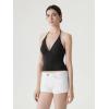 image:imageSUUKSESS Women Double Lined Halter Tank Top Summer Padded Going Out Tops Sleeveless Basic Shirts01 Black