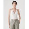 image:imageSUUKSESS Women Double Lined Halter Tank Top Summer Padded Going Out Tops Sleeveless Basic Shirts02 White