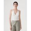 image:imageSUUKSESS Women Double Lined Halter Tank Top Summer Padded Going Out Tops Sleeveless Basic Shirts02 White