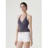 image:imageSUUKSESS Women Double Lined Halter Tank Top Summer Padded Going Out Tops Sleeveless Basic Shirts04 Ash