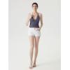 image:imageSUUKSESS Women Double Lined Halter Tank Top Summer Padded Going Out Tops Sleeveless Basic Shirts04 Ash