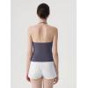 image:imageSUUKSESS Women Double Lined Halter Tank Top Summer Padded Going Out Tops Sleeveless Basic Shirts04 Ash