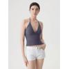 image:imageSUUKSESS Women Double Lined Halter Tank Top Summer Padded Going Out Tops Sleeveless Basic Shirts04 Ash
