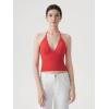 image:imageSUUKSESS Women Double Lined Halter Tank Top Summer Padded Going Out Tops Sleeveless Basic Shirts05 Red