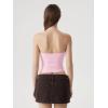 image:imageSUUKSESS Women Double Lined Halter Tank Top Summer Padded Going Out Tops Sleeveless Basic Shirts06 Pink