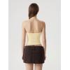 image:imageSUUKSESS Women Double Lined Halter Tank Top Summer Padded Going Out Tops Sleeveless Basic Shirts07 Yellow