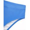 image:imageSUUKSESS Women 2 Piece Bikini Set UWire Cutout High Waisted Tummy Control SwimsuitBlue Block