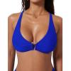 image:imageSUUKSESS Women 2 Piece Bikini Set UWire Cutout High Waisted Tummy Control SwimsuitRoyal Blue