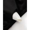 image:imageSUUKSESS Women High Waisted Triangle Bikini Sets Textured O Ring 2 Piece Swimsuit178 Black