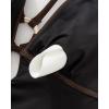 image:imageSUUKSESS Women One Piece Tummy Control Swimsuit Deep V Neck Cutout Bathing SuitBrown