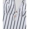 image:imageSUUKSESS Women One Piece Tummy Control Swimsuit Deep V Neck Cutout Bathing SuitStriped