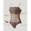 image:imageSUUKSESS Women One Piece Tummy Control Swimsuit Sexy Color Block Bathing SuitLeopard