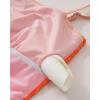 image:imageSUUKSESS Women One Piece Tummy Control Swimsuit Sexy Color Block Bathing SuitOrange
