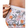 image:imageSUUKSESS Women One Piece Tummy Control Swimsuit Strapless Bandeau Bathing SuitYellow Floral