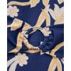 image:imageSUUKSESS Women Retro One Piece Swimsuit Metal Tummy Control V Neck Bathing Suit167 Navy Blue Floral