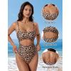 image:imageSUUKSESS Women Sexy Cut Out One Piece Swimsuit Tummy Control High Cut Bathing Suit182 Leopard