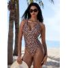 image:imageSUUKSESS Women Sexy Low Back One Piece Swimsuit Slimming Tummy Control Bathing Suit180 Leopard