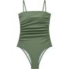 image:imageSUUKSESS Women Sexy One Piece Swimsuit Tummy Control Square Neck Bathing Suit154 Army Green