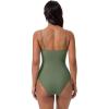 image:imageSUUKSESS Women Sexy One Piece Swimsuit Tummy Control Square Neck Bathing Suit154 Army Green