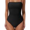 image:imageSUUKSESS Women Sexy One Piece Swimsuit Tummy Control Square Neck Bathing Suit154 Black