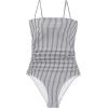 image:imageSUUKSESS Women Sexy One Piece Swimsuit Tummy Control Square Neck Bathing Suit154 Black Striped