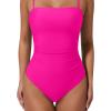 image:imageSUUKSESS Women Sexy One Piece Swimsuit Tummy Control Square Neck Bathing Suit154 Hot Pink