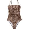 image:imageSUUKSESS Women Sexy One Piece Swimsuit Tummy Control Square Neck Bathing Suit154 Leopard