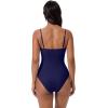 image:imageSUUKSESS Women Sexy One Piece Swimsuit Tummy Control Square Neck Bathing Suit154 Navy Blue