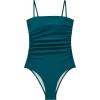 image:imageSUUKSESS Women Sexy One Piece Swimsuit Tummy Control Square Neck Bathing Suit154 Upgrade Peacock Blue