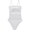 image:imageSUUKSESS Women Sexy One Piece Swimsuit Tummy Control Square Neck Bathing Suit154 White