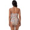 image:imageSUUKSESS Women Sexy One Piece Swimsuit Tummy Control Square Neck Bathing Suit154 Yellow Floral