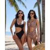 image:imageSUUKSESS Women Sexy One Piece Tummy Control Swimsuit Cutout Backless Bathing SuitLeopard