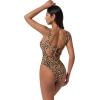 image:imageSUUKSESS Women Sexy One Piece Tummy Control Swimsuit Cutout Backless Bathing SuitLeopard