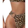 image:imageSUUKSESS Women Sexy One Piece Tummy Control Swimsuit Cutout Backless Bathing SuitLeopard