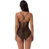 image:imageSUUKSESS Women Tummy Control One Piece Swimsuit Slimming Cut Out Bathing Suit163 Brown