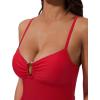 image:imageSUUKSESS Women Tummy Control One Piece Swimsuit Slimming Cut Out Bathing Suit163 Red
