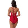 image:imageSUUKSESS Women Tummy Control One Piece Swimsuit Slimming Cut Out Bathing Suit163 Red