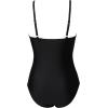 image:imageSUUKSESS Womens One Piece Swimsuits High Neck Tummy Control Retro Bathing SuitBlack