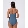 image:imageSUUKSESS Womens One Piece Swimsuits High Neck Tummy Control Retro Bathing SuitBlue Striped