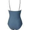 image:imageSUUKSESS Womens One Piece Swimsuits High Neck Tummy Control Retro Bathing SuitBlue Striped