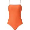 image:imageSUUKSESS Women One Piece Tummy Control Swimsuit Sexy Color Block Bathing SuitOrange
