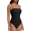 image:imageSUUKSESS Women Sexy One Piece Swimsuit Tummy Control Square Neck Bathing Suit154 Black