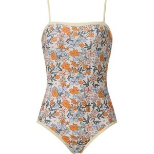 image:imageSUUKSESS Women One Piece Tummy Control Swimsuit Sexy Color Block Bathing SuitYellow Floral