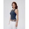 image:imageSUUKSESS Women Halter Padded Tank Tops Double Lined Backless Summer Going Out TopsNavy Blue
