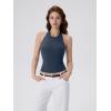 image:imageSUUKSESS Women Halter Padded Tank Tops Double Lined Backless Summer Going Out TopsNavy Blue